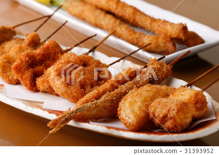 Deep-fried skewers 31393952