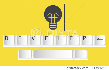 Ideas Light Bulb Think Create Graphic Word 31394253