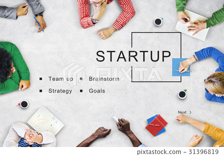 Startup Business Strategy Goals Concept 31396819