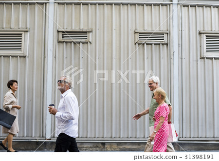 Senior Adult Shopping Bags Lifestyle 31398191