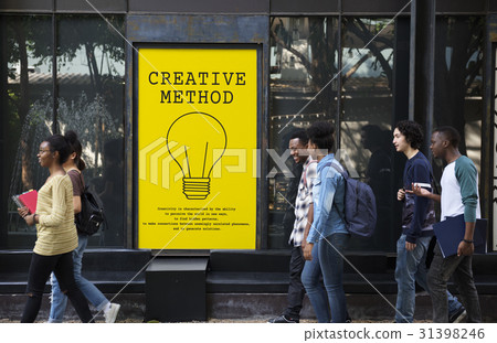 Bulb Sign Idea Symbol Word 31398246