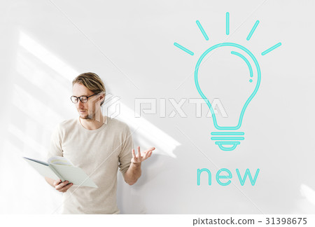 Ideas Light Bulb Think Create Graphic Word 31398675