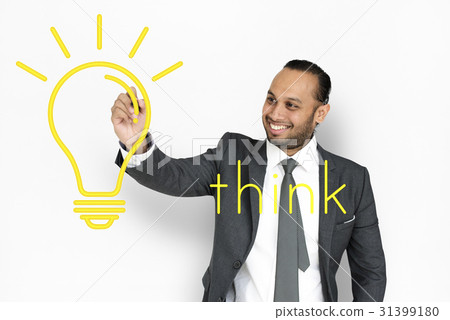 Ideas Light Bulb Think Create Graphic Word 31399180