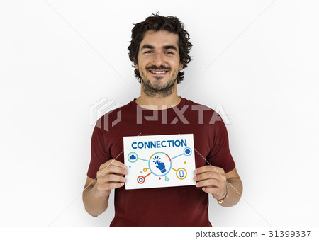 Connection Click Technology Icon Sign Connection Click Technology Icon Sign 31399337
