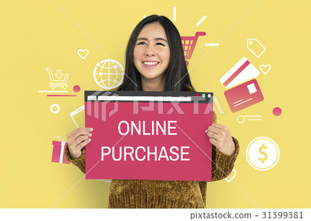 Online Purchase Payment Commerce Concept Online Purchase Payment Commerce Concept 31399381