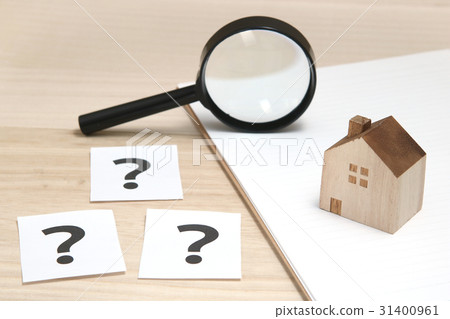 Question mark Magnifying glass 31400961