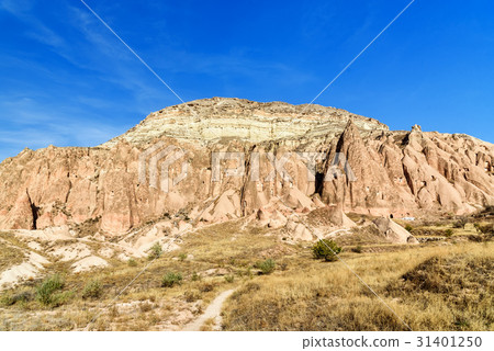 View cave houses in valley at Cavusin. Cappadocia 31401250