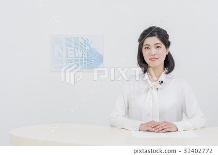 Women's Anna news program caster Women's Anna news program caster 31402772