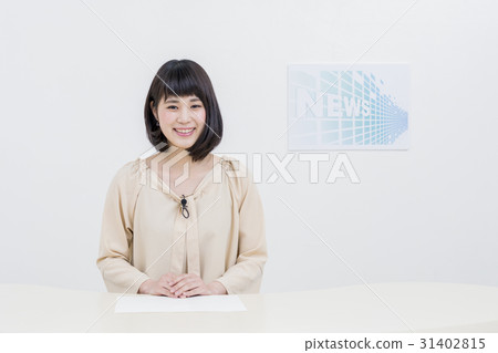Women's Anna news program caster Women's Anna news program caster 31402815