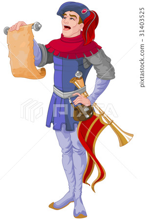Herald Reading a Scroll 31403525