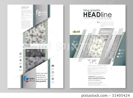 Blog graphic business templates. Page website 31405424