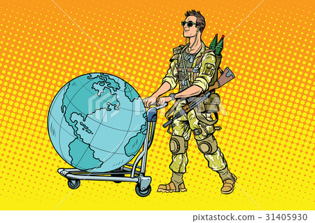 Military tourism, the mercenary with a cart Earth Military tourism, the mercenary with a cart Earth 31405930