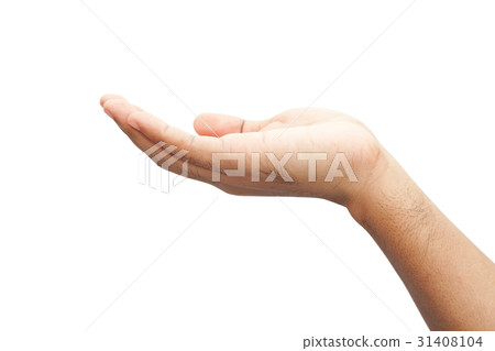 Empty open hand 31408104