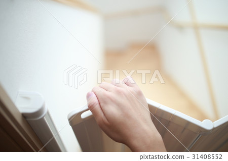 Baby gate baby fence stairs (safety safety accident prevention fall prevention fall prevention safety measures) 31408552