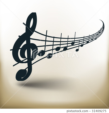 simple music notes simple music notes 31409275