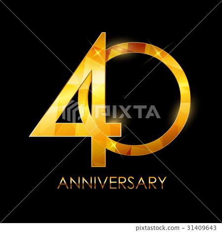 Template 40 Years Anniversary Congratulations 31409643