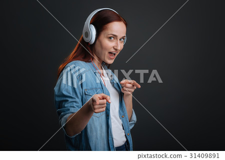 Creative cute girl dancing hilariously 31409891