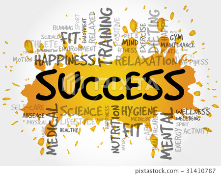 SUCCESS word cloud, fitness 31410787