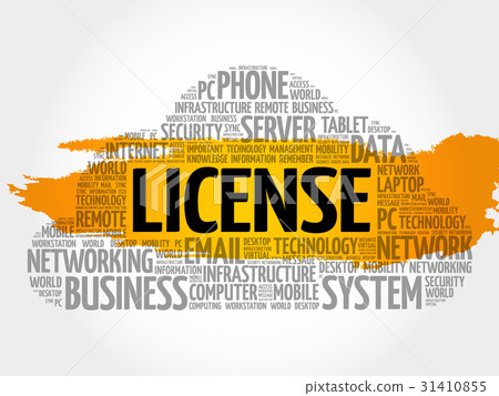 LICENSE word cloud collage 31410855