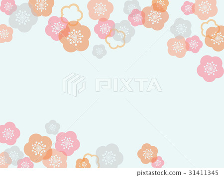 Japanese style plum blossoms Japanese style plum blossoms 31411345