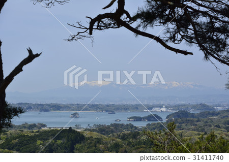 Zao Festival of the remaining snow and Sendai City to see from Otakomori (spectacle) 31411740