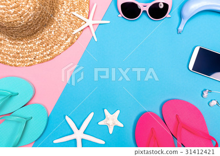 Summer and beach objects theme  31412421