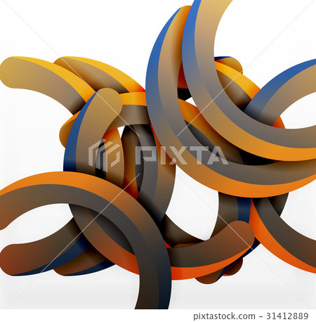 Modern 3d geometrical style background, arch 31412889