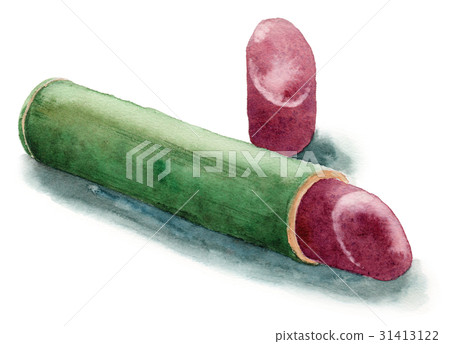 模擬水彩水羊羹竹筒 31413122