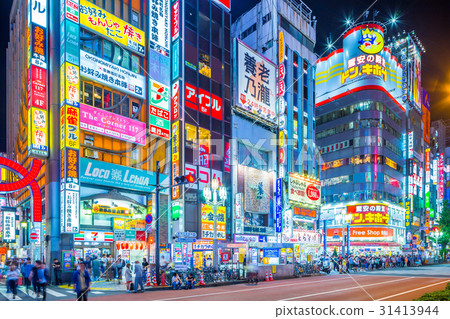 東京新宿歌舞伎町夜景 東京新宿歌舞伎町夜景 31413944