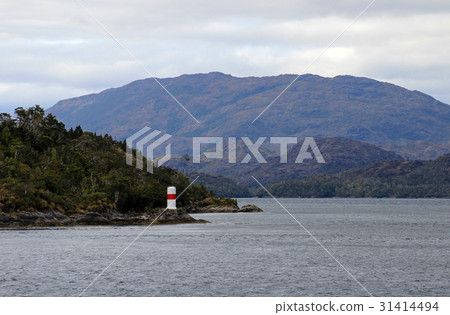 Beautiful fiord with mountains in the Bernardo O Beautiful fiord with mountains in the Bernardo O 31414494