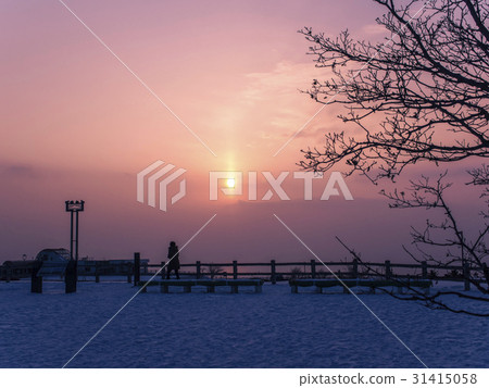 從Usuzan服務區的日落 31415058