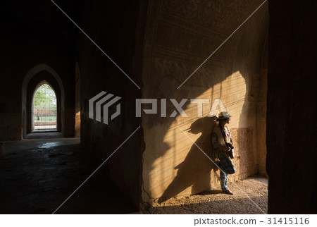 Woman in Sulamani Pagoda, Bagan, Myanmar 31415116