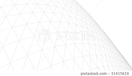 Geometric background, Architectural,Wireframe 31415610