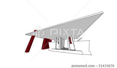 Sketch, Architectural ,Construction ,Wireframe 31415670