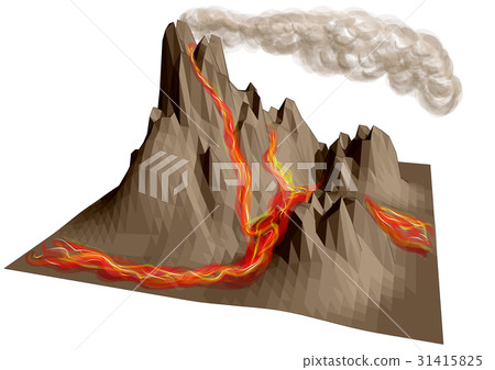 volcano erupting volcano erupting 31415825