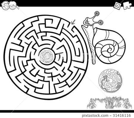 maze with snail for coloring maze with snail for coloring 31416116