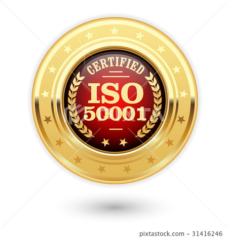 ISO 50001 certified medal - Energy management 31416246