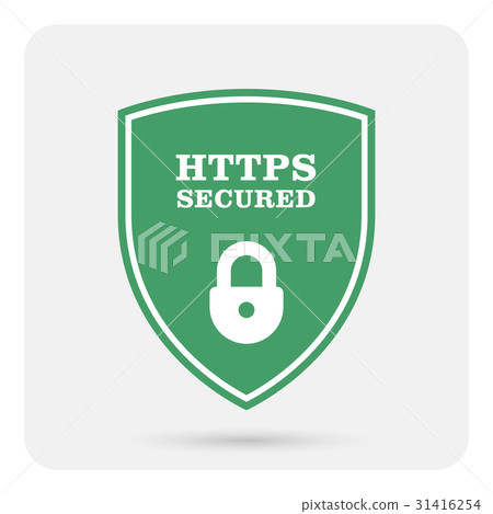 Https secure website - Ssl certificate shield Https secure website - Ssl certificate shield 31416254