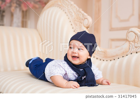 Adorable Caucasian baby boy. Adorable Caucasian baby boy. 31417045