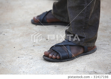 Feet of an African man 31417198