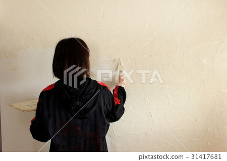 婦女畫石膏 婦女畫石膏 31417681