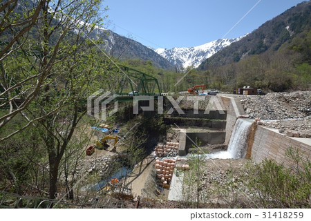 Renovation construction scenery of Fanzawa dam 31418259
