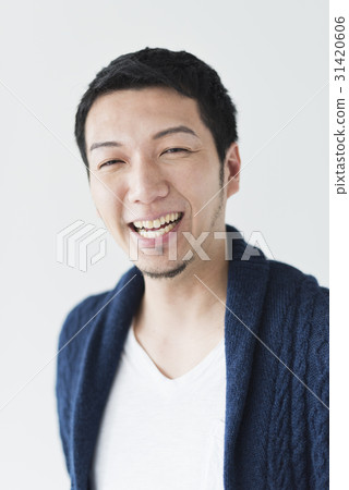 Male in his 30's Lifestyle White Back Male in his 30's Lifestyle White Back 31420606