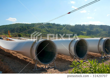 wind turbines construction wind turbines construction 31420707