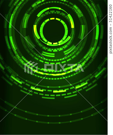 Neon circles abstract background - Stock Illustration [31422160] - PIXTA