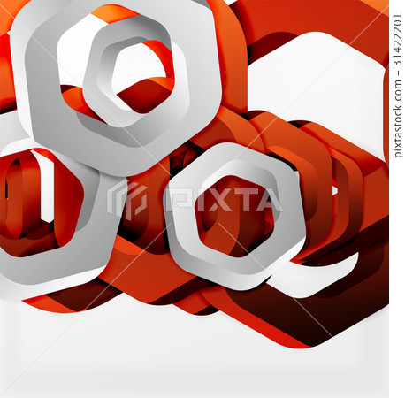 Overlapping hexagons design background Overlapping hexagons design background 31422201