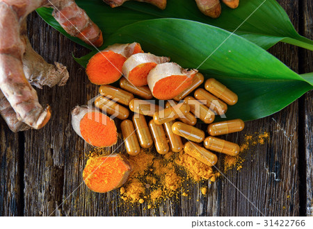 Turmeric powder and turmeric capsules Turmeric powder and turmeric capsules 31422766