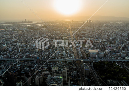 大阪城市風景 31424860