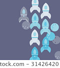 Flat space theme illustration 31426420