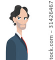 Businessman angry boss character isolated 31426467